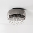 Plafondlamp Zafira met smoke glas en kristalaccenten