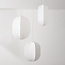 Witte hanglamp Asago 3-lichts met zijden kappen – KD design