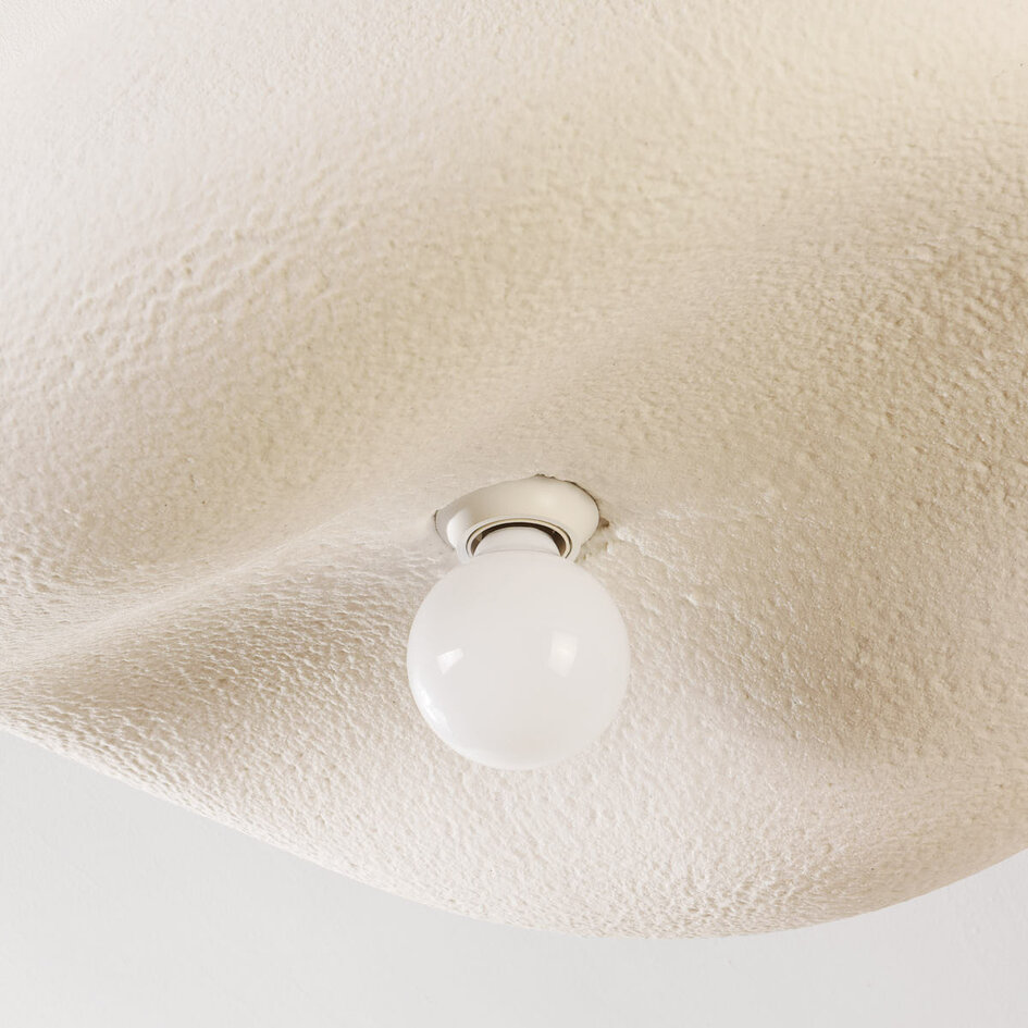 Wabi Sabi plafondlamp Kawa met wit steeneffect - 60 cm