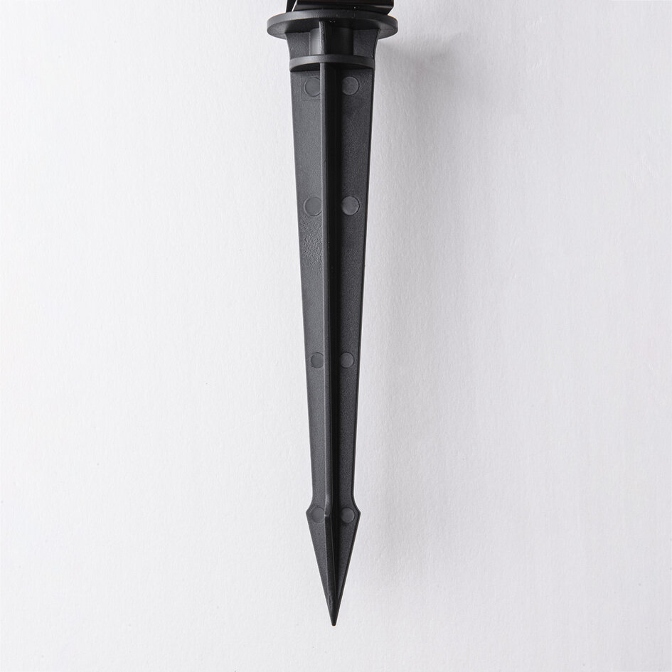 Set van 8 kantelbare tuinspots met afstandsbediening - zwart met dimbare LEDs