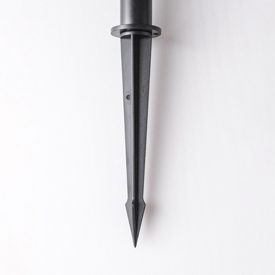 Set van 4 moderne, kantelbare tuinspots met afstandsbediening – zwart