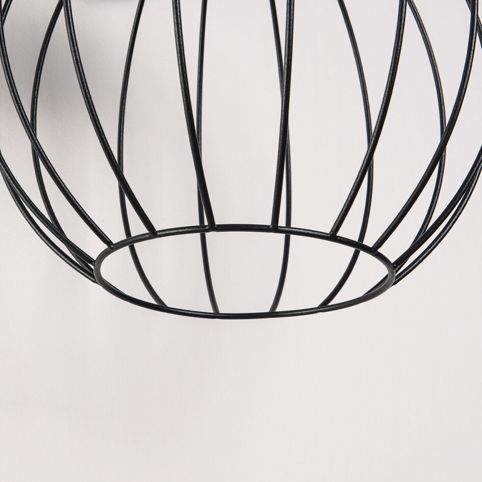 Design buitenwandlamp Eclipsa - zwart met geïntegreerde LED