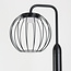 Moderne staande buitenlamp Eclipso - zwart met geïntegreerde LED