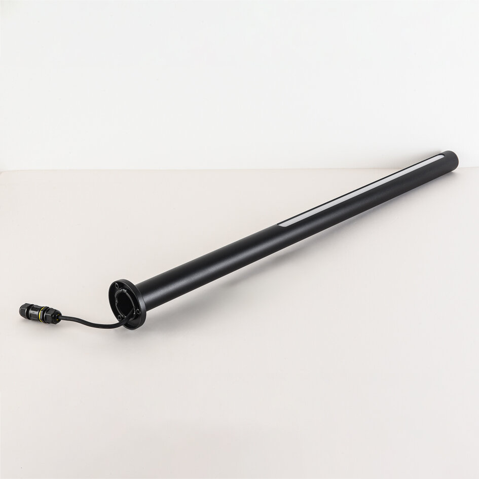 Staande buitenlamp Corten 90 cm – zwart met geïntegreerde LED