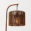 Booglamp Reed met gevlochten kap - warmbruin