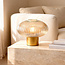 Retro tafellamp met amber glas - Indah
