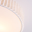 Plafondlamp Vexel met geplooide kap Ø40 cm - gebroken wit