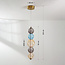 Design hanglamp Movar met LED en gekleurde glazen bollen - triac dimbaar