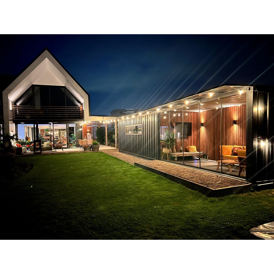 Prikkabel set met 3 watt, dimbare LED filament lampen