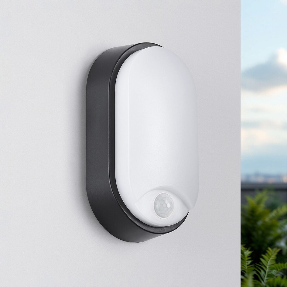 Ovale lamp met sensor drie verschillende kleurstanden