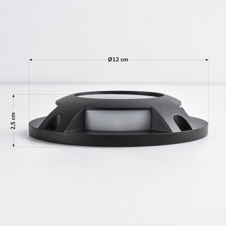Solar opbouwspot voor buiten Solarion 3000K (warm wit) - zwart