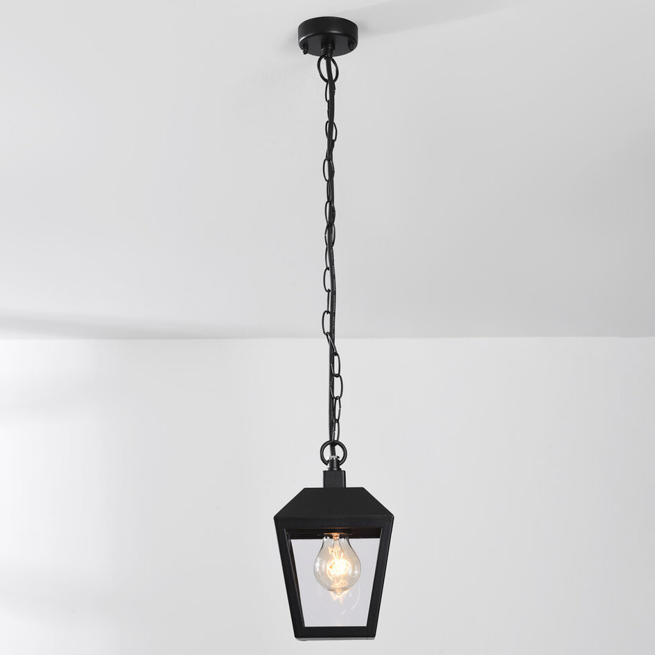 Landelijke hanglamp buiten zwart - Joy