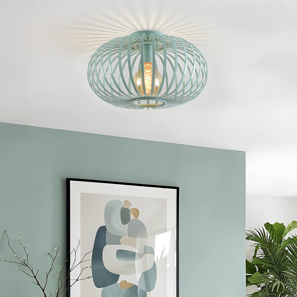 1-lichts plafondlamp Fiore - groen