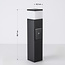 Smart staande buitenlamp met stopcontact en Tuya app Ute – zwart, met diffuser en 2 stopcontacten
