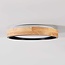 Plafondlamp Tirano Ø41 cm- zwart met eikenhoutlook, 3-staps dimbaar