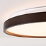 Plafondlamp Nerio met walnootlook, 3-staps dimbaar Ø39,5 cm