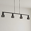 Industriële hanglamp Xavier in zwart