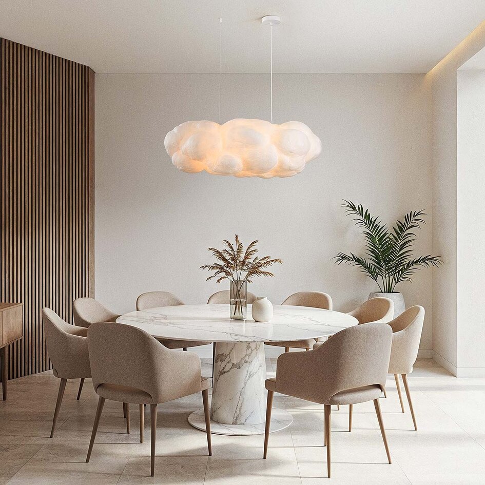 Witte hanglamp in wolkvorm Kumo 90 cm – wolkenlamp