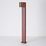 Industriële staande buitenlamp Simone - roestbruin 70 cm