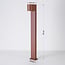 Industriële staande buitenlamp Simone - roestbruin 70 cm
