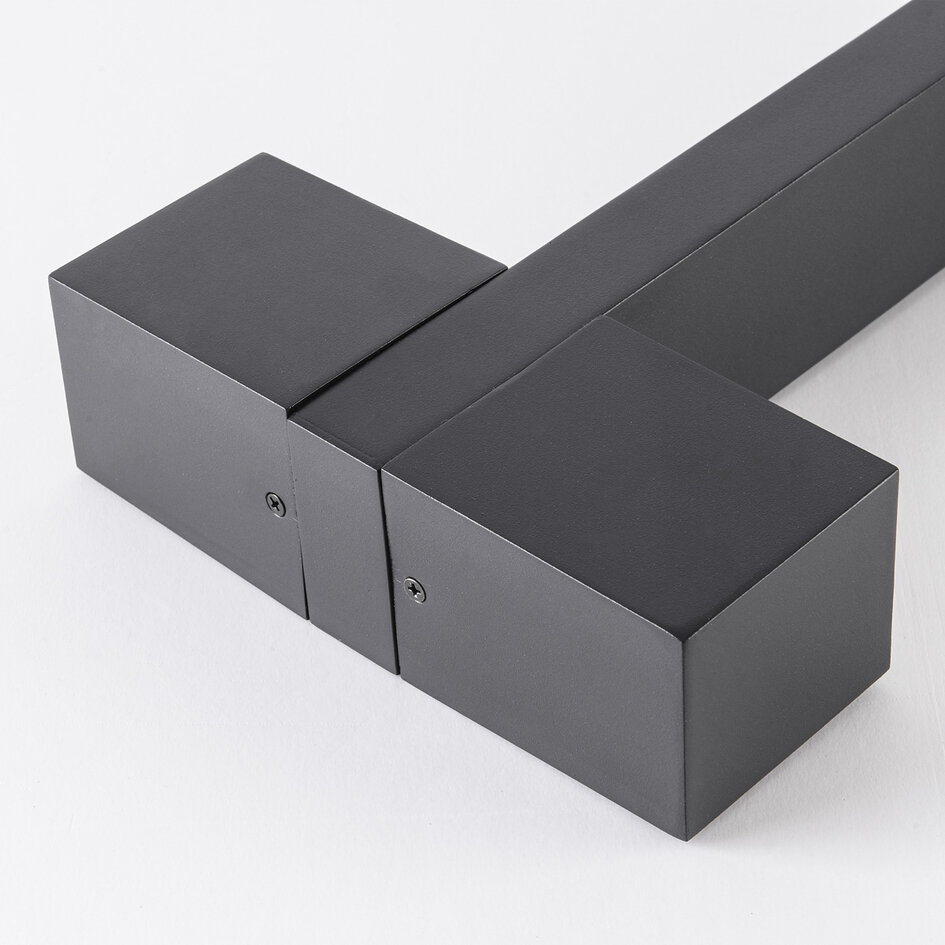 2-lichts staande buitenlamp Simone met 2 vierkante koppen