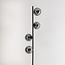 Staande lamp 4-lichts zwart met smoke glas - Pippa
