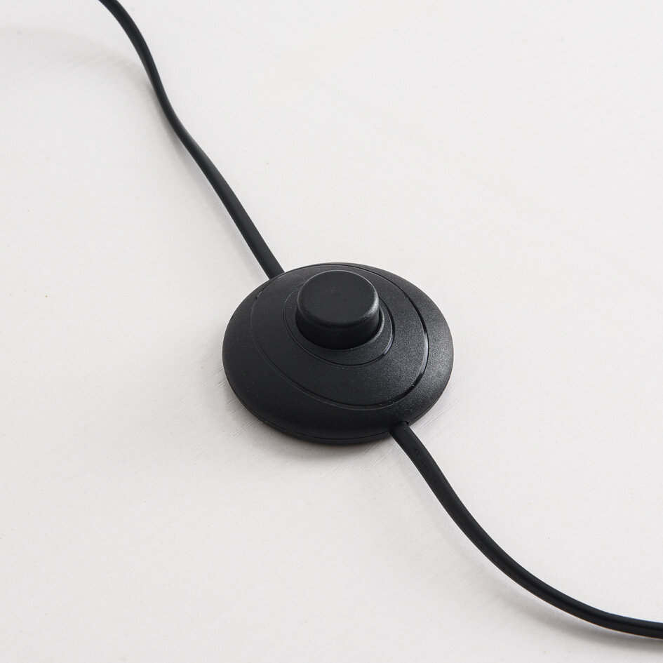 Staande lamp 4-lichts zwart met smoke glas - Pippa