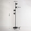Staande lamp Pippa 4-lichts in zwart met smoke glas
