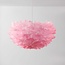 Design hanglamp Pluma - zacht roze met veren