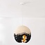 Wabi Sabi hanglamp Crate - zandbeige en zwart