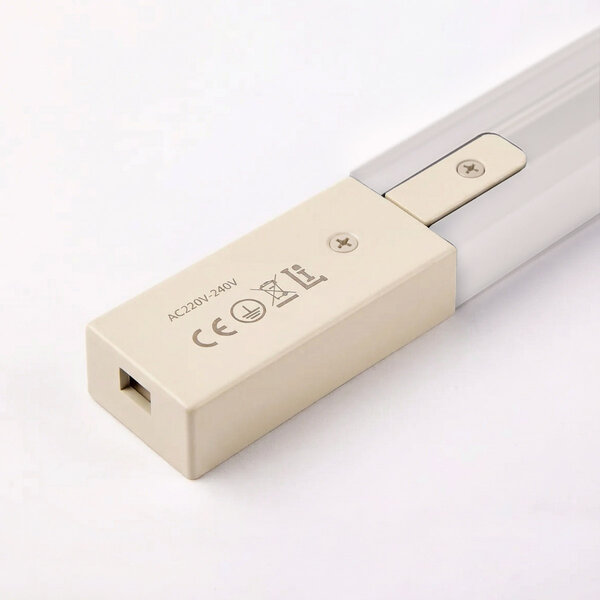 Aansluitblok voor 1-fase railverlichting - beige