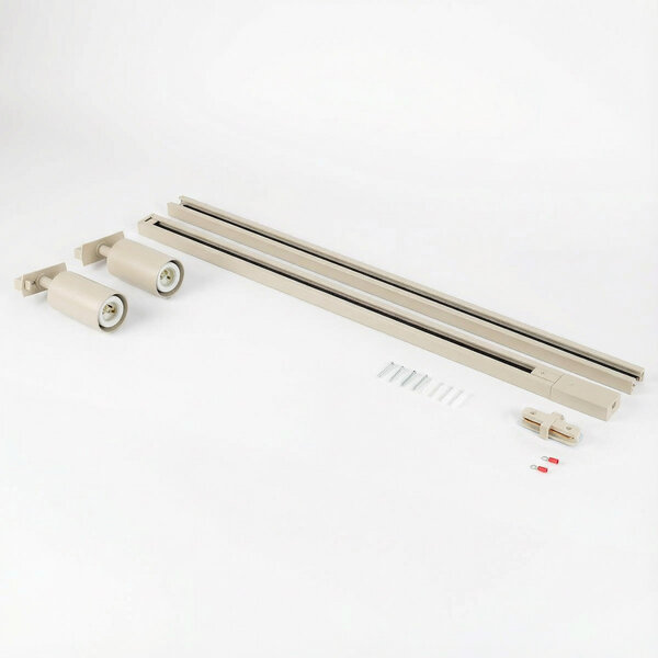 1,5 meter starterset voor 1-fase railverlichting - beige