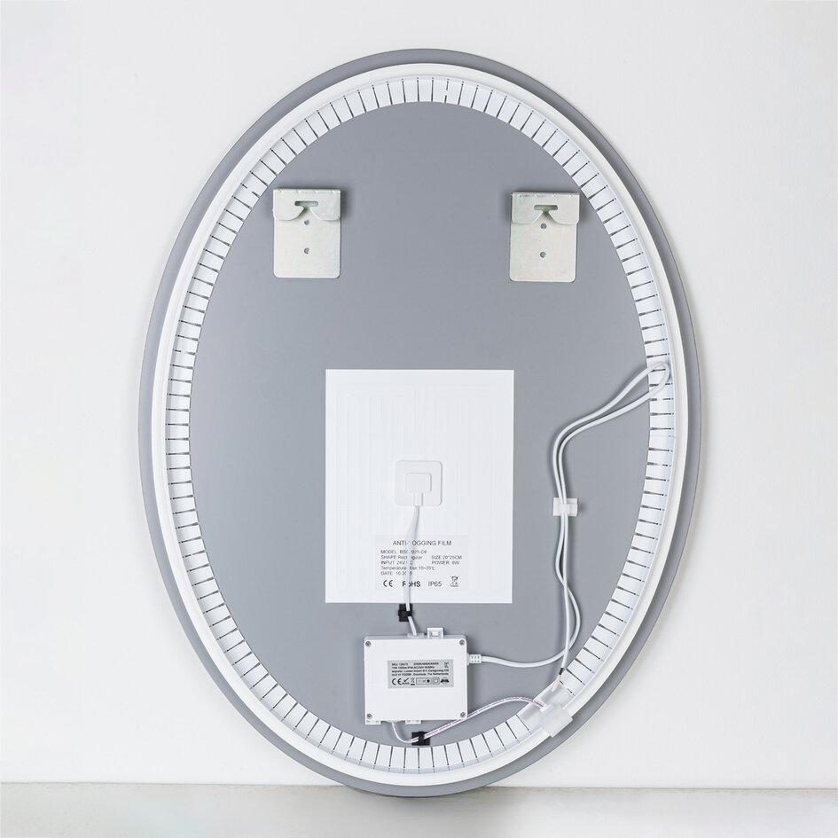 Badkamerspiegel Illura 60 x 80 cm – touch dimbaar, kleurinstelbaar met verwarming