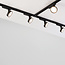 Railspot 1-fase Colle met geïntegreerde LEDs 3000K - zwart