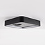 Plafondlamp Cercal Ø30 cm - zwart met grijs steeneffect, 3-staps dimbaar