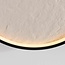 Plafondlamp Cercul Ø40 cm zwart met gebroken wit steeneffect en 3-staps dimbaar