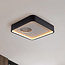 Plafondlamp Cercal Ø30 cm - zwart met grijs steeneffect, 3-staps dimbaar