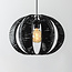 Hanglamp Celina - zwart met rotanlook
