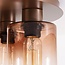 Plafondlamp Lyo - glazen kappen in bruin ombre