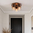 Plafondlamp Lyo - glazen kappen in bruin ombre