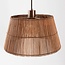 Hanglamp Tami - warm brons met bamboe kap