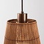 3-lichts hanglamp Veya - naturel bamboe met warm brons