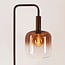 Vloerlamp Piedi met bruin ombre-glas