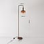 Vloerlamp Piedi met bruin ombre-glas