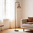 Vloerlamp Piedi met bruin ombre-glas