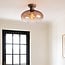 Plafondlamp Veda - bruin ombre-glas