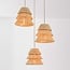 Boho hanglamp Tula - naturel kappen van geweven touw