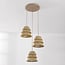 Boho hanglamp Tula - naturel kappen van geweven touw