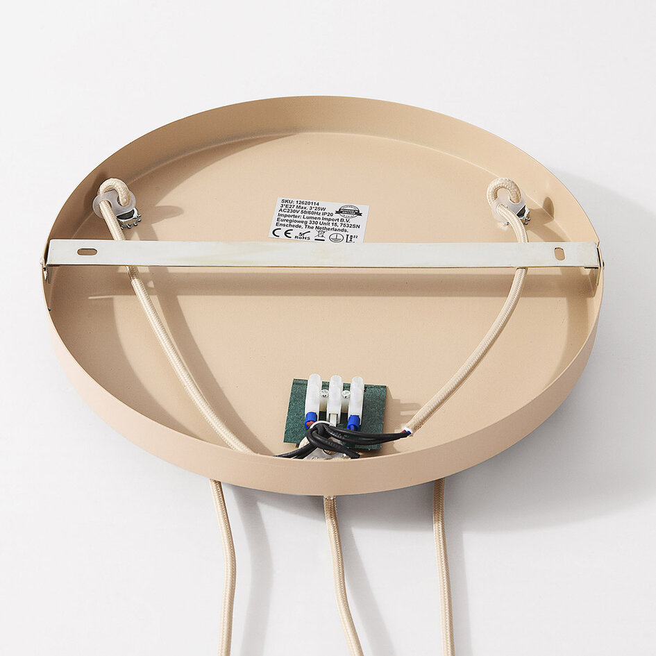 Boho hanglamp Tula - naturel kappen van geweven touw