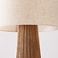 Vloerlamp Papira met linnen kap
